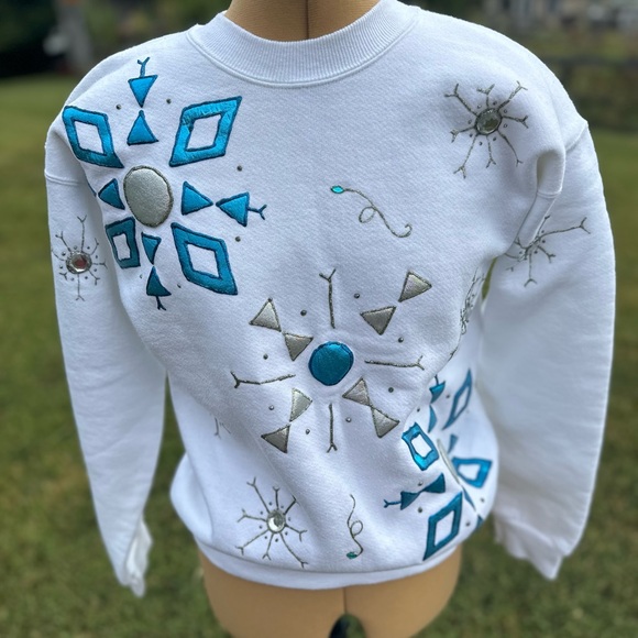 Sturdy Sweats by Lee sweatshirt. Vintage. Lee Jeans. Geometric design - Picture 1 of 11